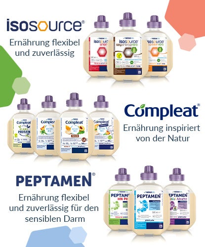 Willkommen bei isosource® und PEPTAMEN®, der Sondennahrung von NHS!