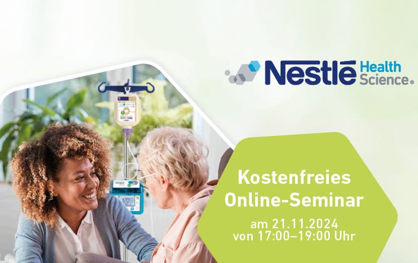 Fachwebinar Sondennahrung: Umgang mit Komplikationen im Pflegealltag