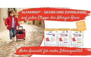Alfamino®  Junior – Jetzt neu mit Vanille-Geschmack