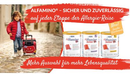 Alfamino® Junior – Jetzt neu mit Vanille-Geschmack